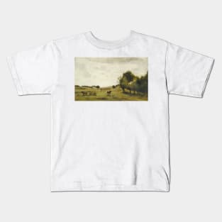 View near Epernon by Jean-Baptiste-Camille Corot Kids T-Shirt